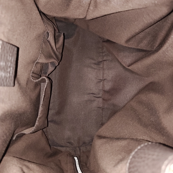 Gucci Brown Monogram Drawstring Backpack - Picture 15 of 15